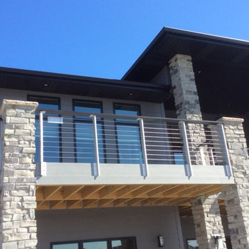 Deck Stainless steel cable railing