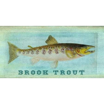 "Brook Trout" Print, 10"x20"