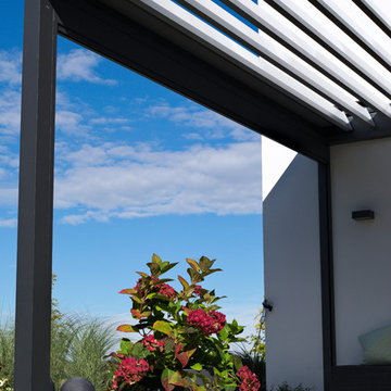 Frei zu öffnendes Terrassendach für ein Einfamilienhaus in München