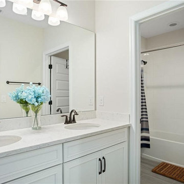 Visual Interest Without Overwhelming Space, Bathroom Makeover in Los Angeles CA
