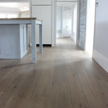 Shannon & Waterman Wide Plank Wood Floor Installation: Custom-Stained White Oak