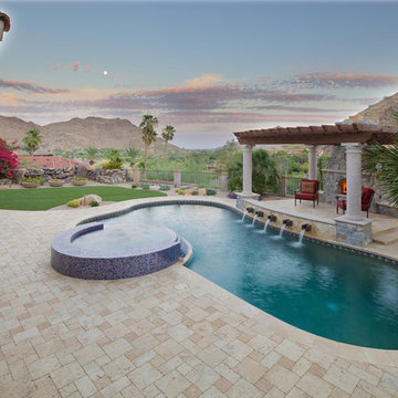Swimming Pool & Spa and Pergola with Fireplace