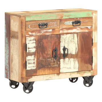 vidaXL Sideboard Solid Reclaimed Wood Side Storage Cabinet Stand Organizer