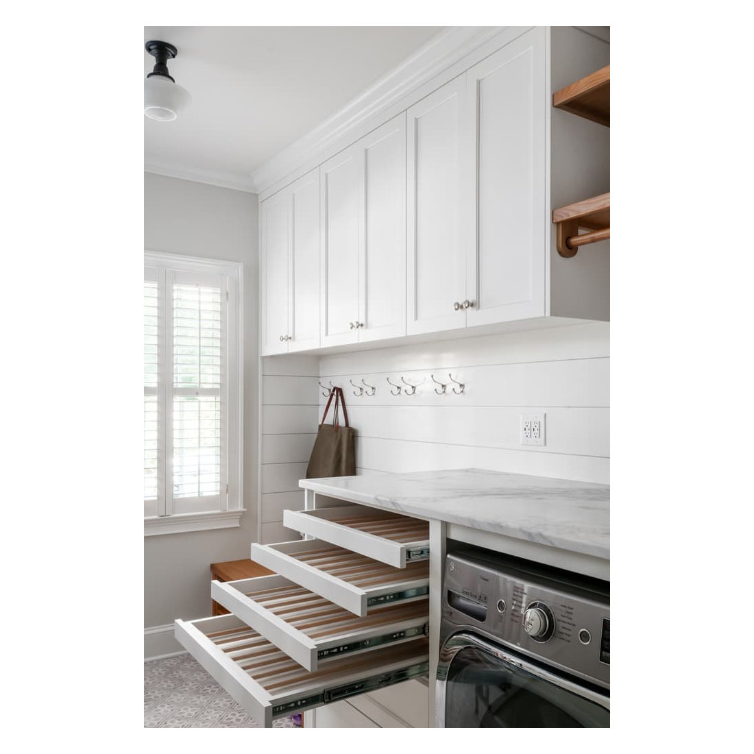 Organized Mudroom and Laundry