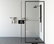 VIGO 33"x73" Fixed Frame Shower Screen, Matte Black
