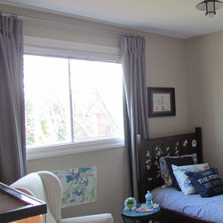 Custom Drapery in Burlington Guest Room - Curtains