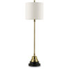 Messenger Table Lamp, Vintage Brass, Black