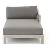 Harold Outdoor Right-Arm Chaise Piece in Pewter