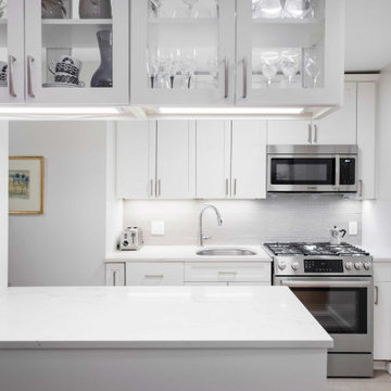 Classic Kitchen and Bath in Warm Taupe and Mocha