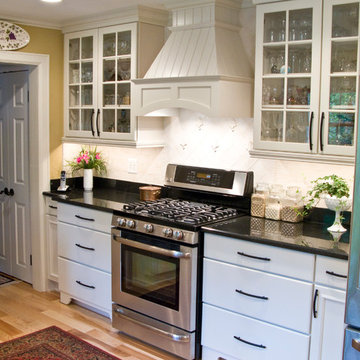 Kitchen remodel with computer desk
