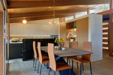 Inspiration for a mid-century modern dining room remodel in San Francisco