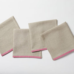 Color Border Napkin - Set of 4 - Napkins