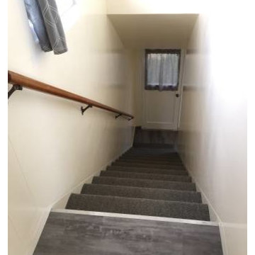 LVT Flooring and Carpeted Stairs