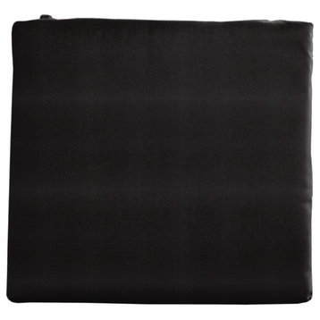 Sunbrella Designer Seat Cushions Knife Edge Set of 2, Canvas Black