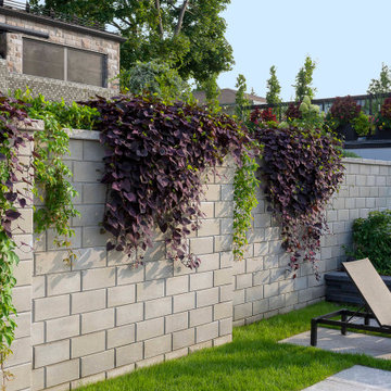Backyard Garden Retaining Wall Project
