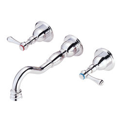 Danze Opulence&trade; Two Handle Wall Mount Lavatory Faucet Trim Kit - Bathroom Faucets And Showerheads