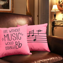 Music and Dance Throw Pillows - Products
