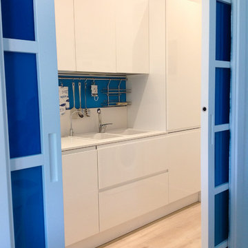 Appartamento al mare sui toni del blu_Liguria