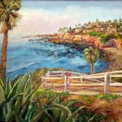 "La Jolla Morning Burn Off."  16x20, oil on canvas. - Paintings