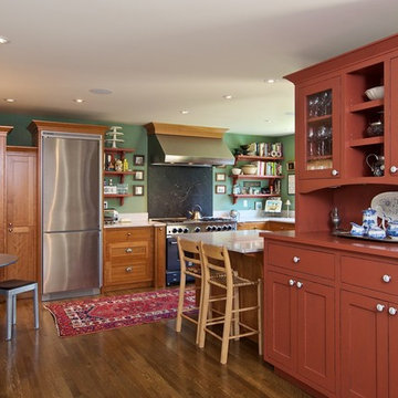 A colorful 48" BlueStar Range That is Perfect for Entertaining and Hosting