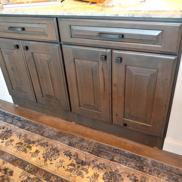 Osco, IL Kitchen Remodel Dura Supreme Custom Paint Super White Marble