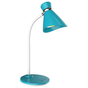 Dainolite 132LEDT 16" Tall LED Arc Table Lamp - Blue