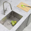 28"L x 18"W Stainless Steel Single Basin Undermount Kitchen Sink with Grid and S