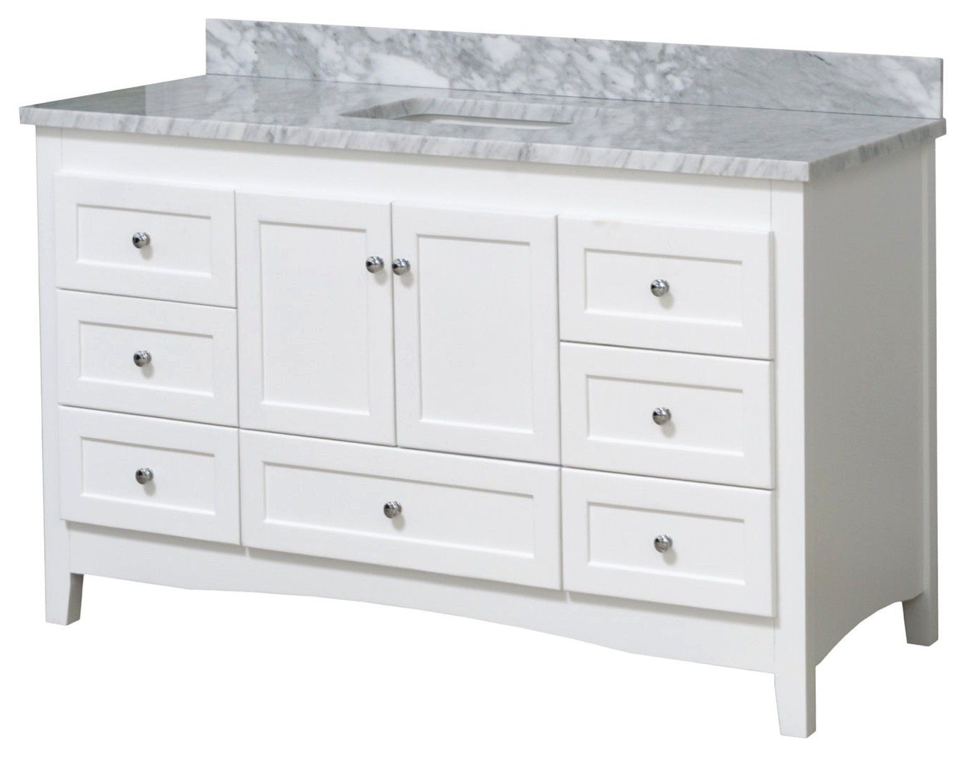 Abbey 60" Bath Vanity - Transitional - Bathroom Vanities And Sink ...