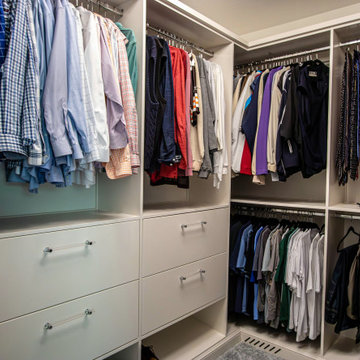 Custom Walk-in Closet with Organization