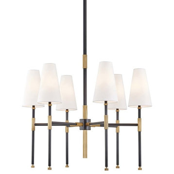 Bowery 6-Light Chandelier, Aged Old Bronze