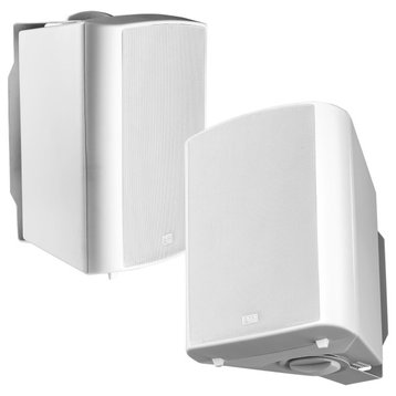 6.5" 2-Way Outdoor/Indoor Patio Speaker Pair, AP640, 70V Optional, White, No 70v