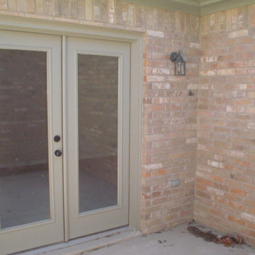 French doors separate 2nd patio from 3rd bedroom