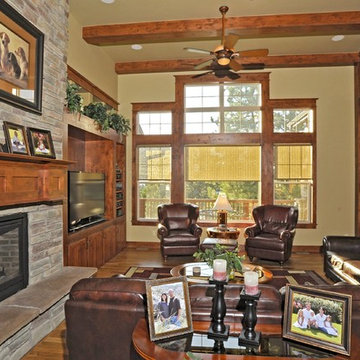 Castle Rock Mountain Craftsman Ranch Home