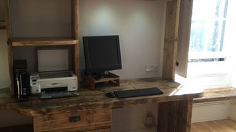 Reclaimed wood desk