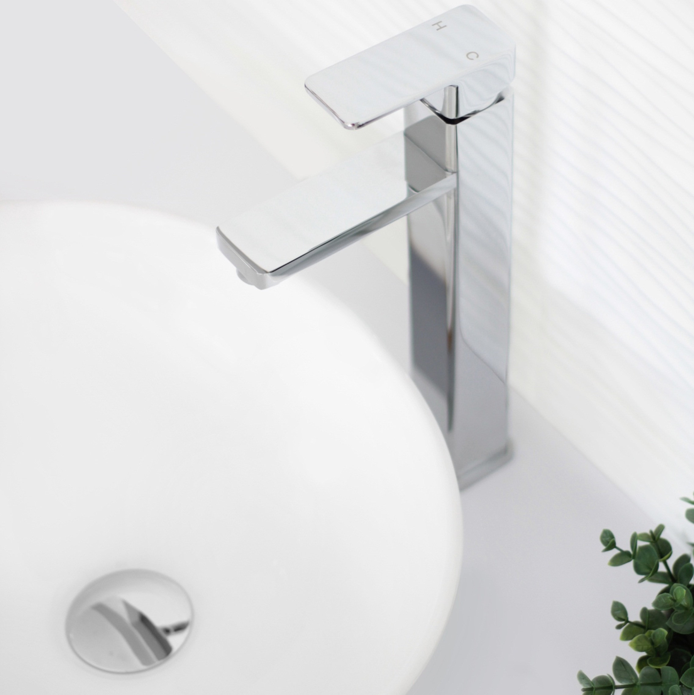 STYLISH Vessel Sink Single Hole Bathroom Faucet, Polished Chrome