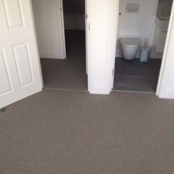 Grey Carpet to Stairs in Private Residence