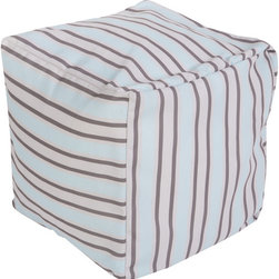 Surya Poufs- (POUF-284) - Floor Pillows And Poufs