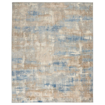 Calvin Klein CK950 Rush 8' x 10' Blue Beige Modern Indoor Area Rug