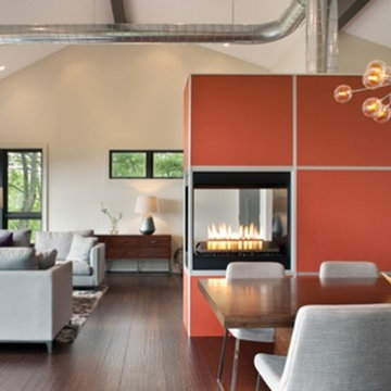 Modern addition to 60's Ranch House