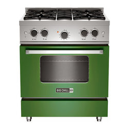 Big Chill Pro Range in Basil Green - Gas Ranges And Electric Ranges