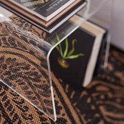 CALEB ACRYLIC ACCENT SIDE TABLE - Side Tables And End Tables