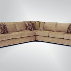 629-Sectional with 585 Arm | Burton James - Sectional Sofas