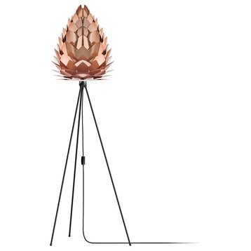 Conia 63" Tripod Floor Lamp, Black/Copper