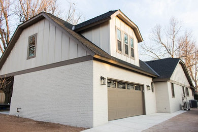 Example of an arts and crafts exterior home design in Oklahoma City