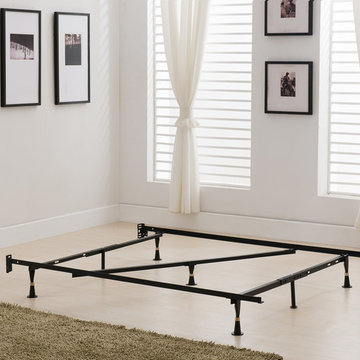 Khome Super Duty 7-Leg Adjustable Metal Bed Frame (Queen, Full, Full XL, Twin, T