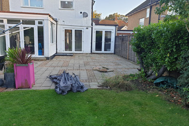 Design ideas for a patio in Hertfordshire.