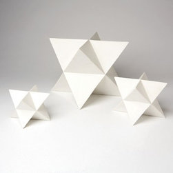 Star Objet White Set of 3 | Pulp Home - Home Decor