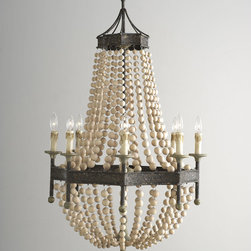 Regina-Andrew Design Wooden Bead Chandelier - Chandeliers