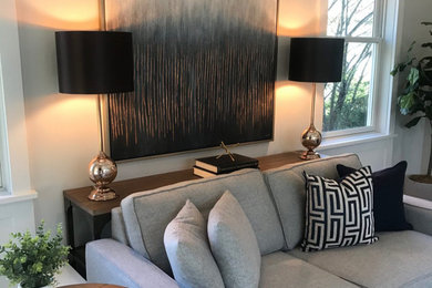 Family room - industrial family room idea in New York