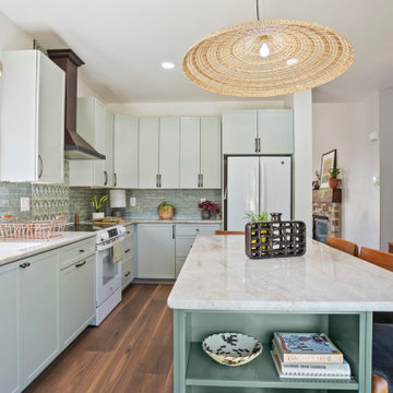 Calming Sage Green Kitchen